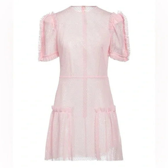NWT The Vampire's Wife The Fairy Goddess Pink Embellished Tulle Mini Dress - Picture 4 of 10